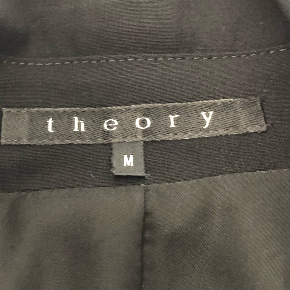 Theory Black Long Blazer Coat - Picture 7 of 10